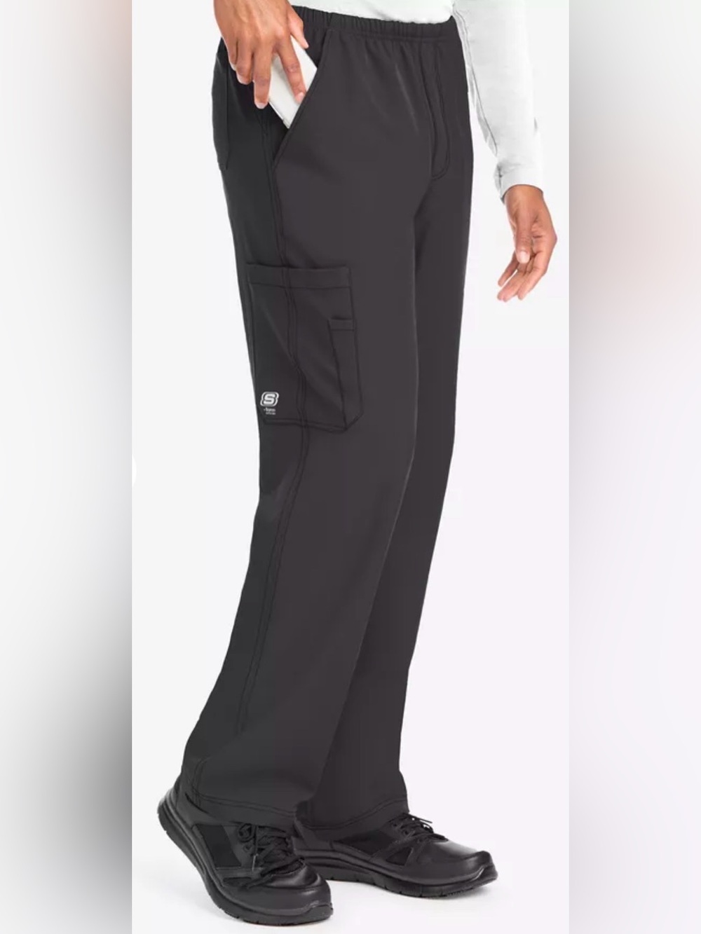 Skechers by Barco Structure Men's 4-pocket Stretch Cargo Scrub Pants, S